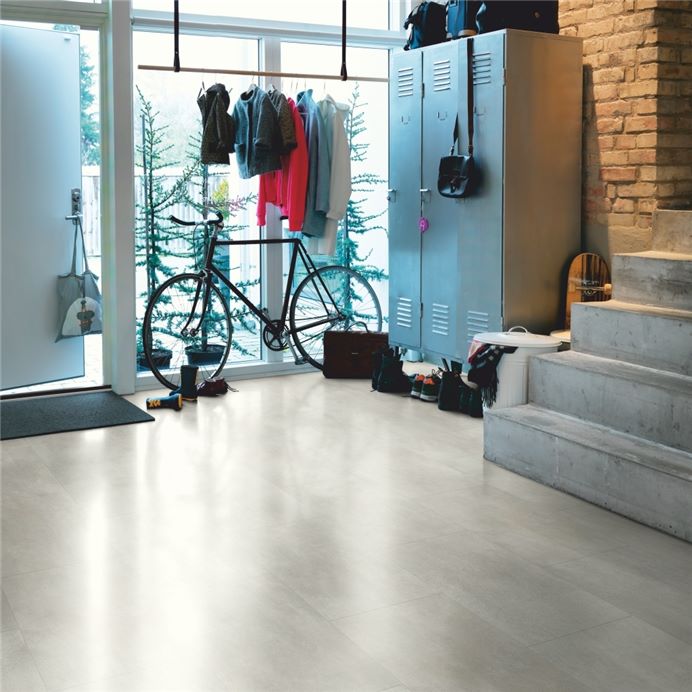 V2120 40050 Warm Grey Concrete Pro, Pergo Tile Effect Laminate Flooring